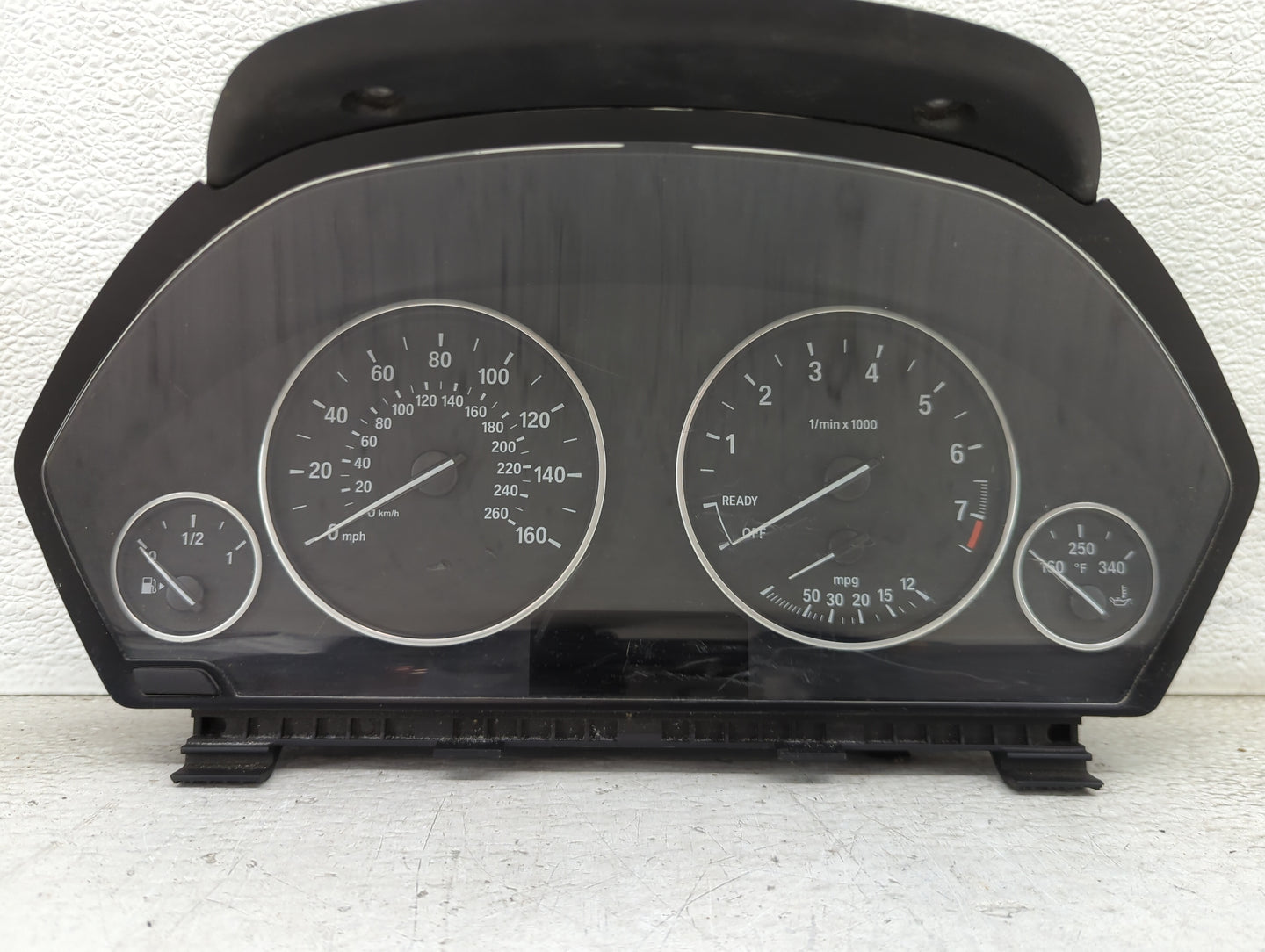2015-2016 Bmw 320 Instrument Cluster Speedometer Gauges P/N:9232894 9379911-01 Miles:122K Fits OEM Used Auto Parts - Oemused
