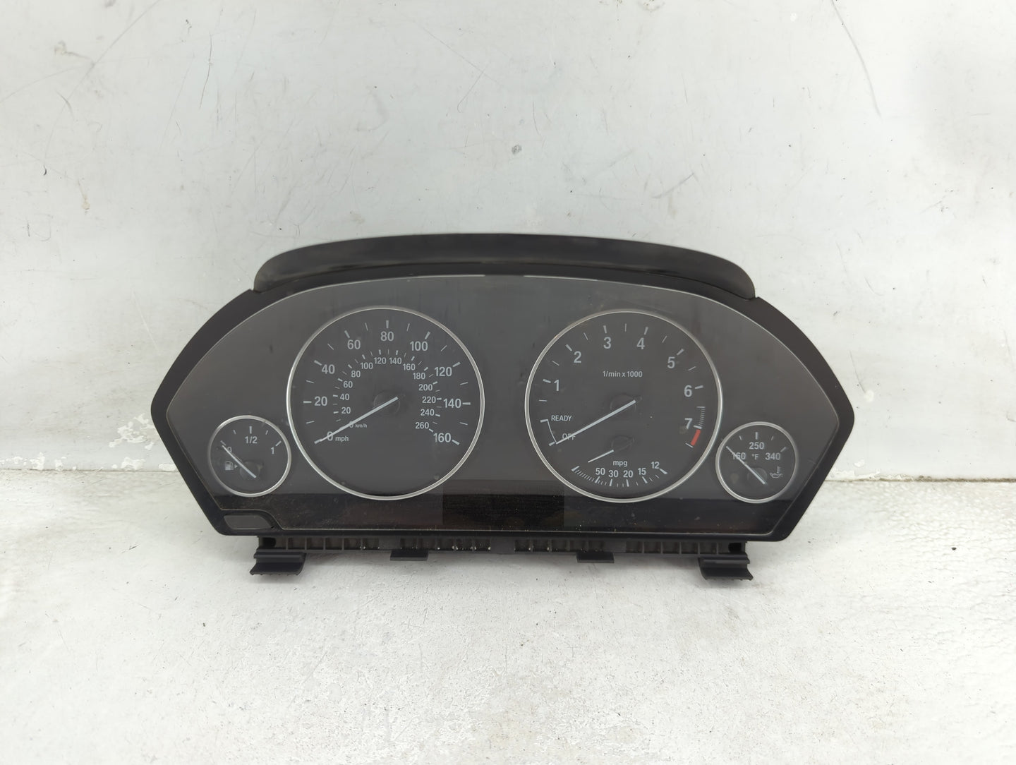 2015-2016 Bmw 320 Instrument Cluster Speedometer Gauges P/N:9232894 9379911-01 Miles:48K Fits OEM Used Auto Parts - Oemuseda