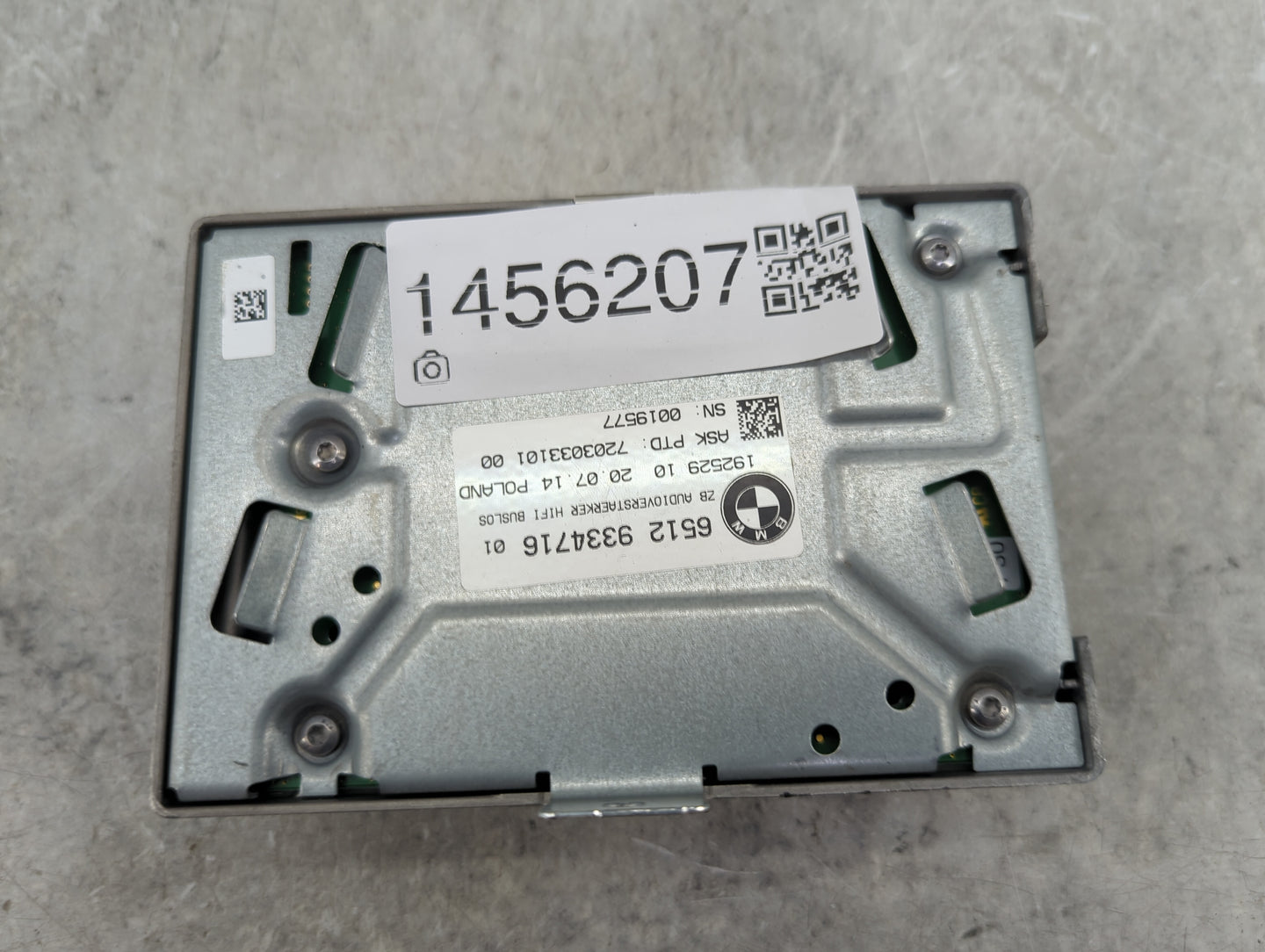Bmw 320 Radio Speaker Amplifier 65129334716|192529102007.14 - Oemusedautoparts1.com