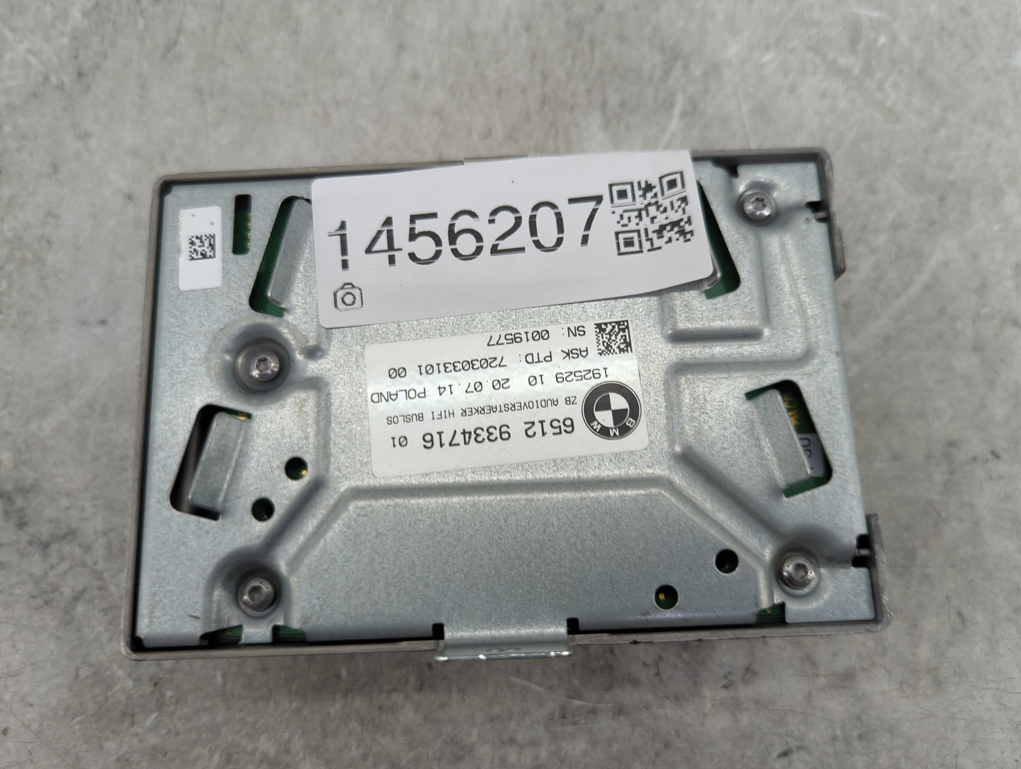 Bmw 320 Radio Speaker Amplifier 65129334716|192529102007.14 - Oemusedautoparts1.com