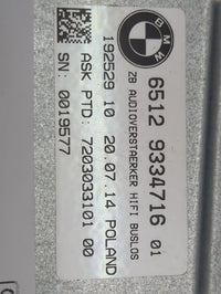 Bmw 320 Radio Speaker Amplifier 65129334716|192529102007.14 - Oemusedautoparts1.com