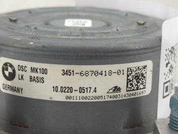 2014-2018 Bmw 320 ABS Pump Control Module Replacement P/N:3451-6870418-01 10.0220-0517.4 Fits OEM Used Auto Parts