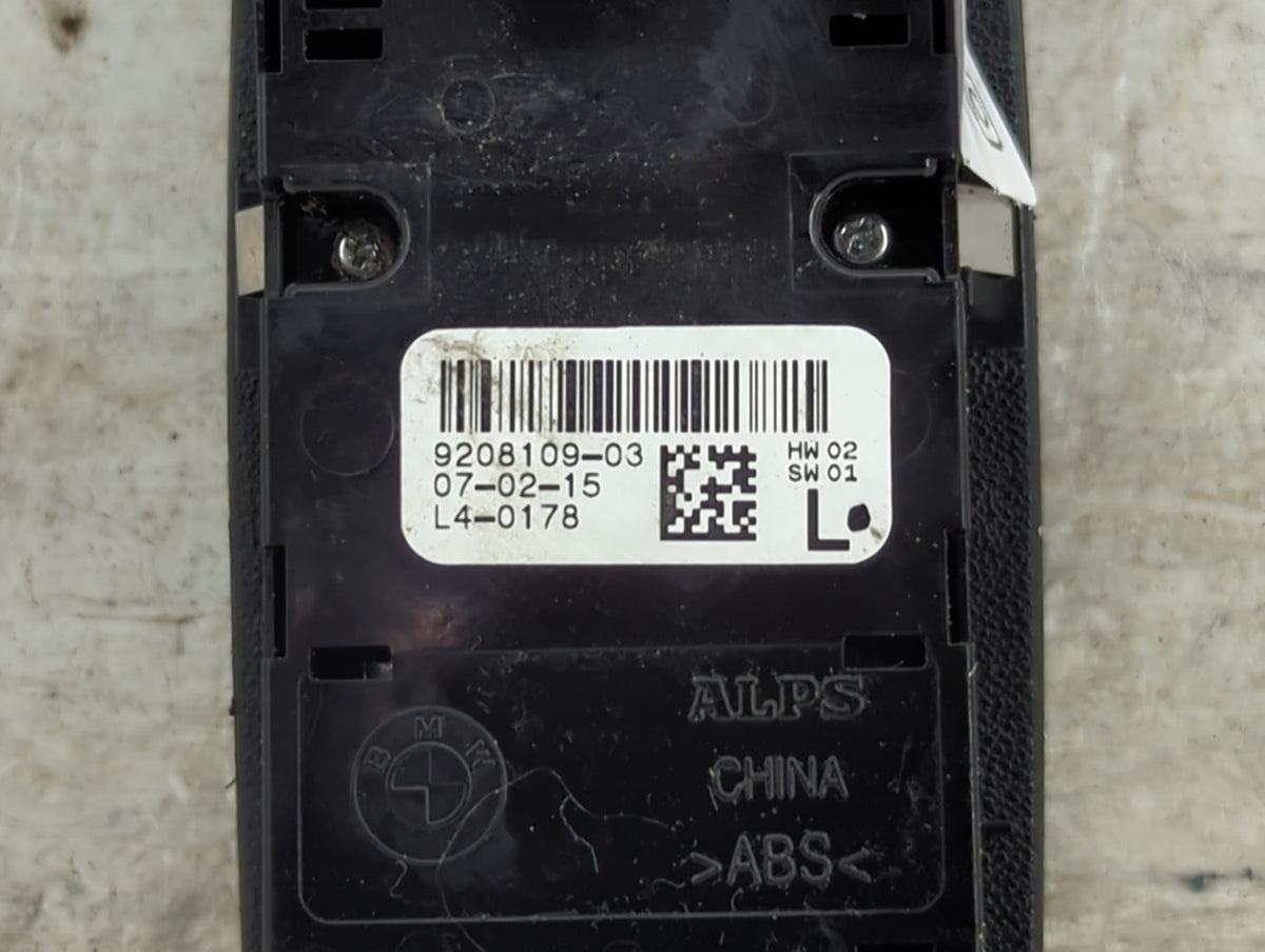 2012-2018 Bmw 320 Master Power Window Switch Replacement Driver Side Left P/N:9208109-03 Fits OEM Used Auto Parts - Oemuseda
