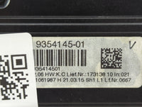 2014-2015 Bmw 320i Climate Control Module Temperature AC/Heater Replacement P/N:9354145-01 Fits Fits 2014 2015 OEM Used Auto