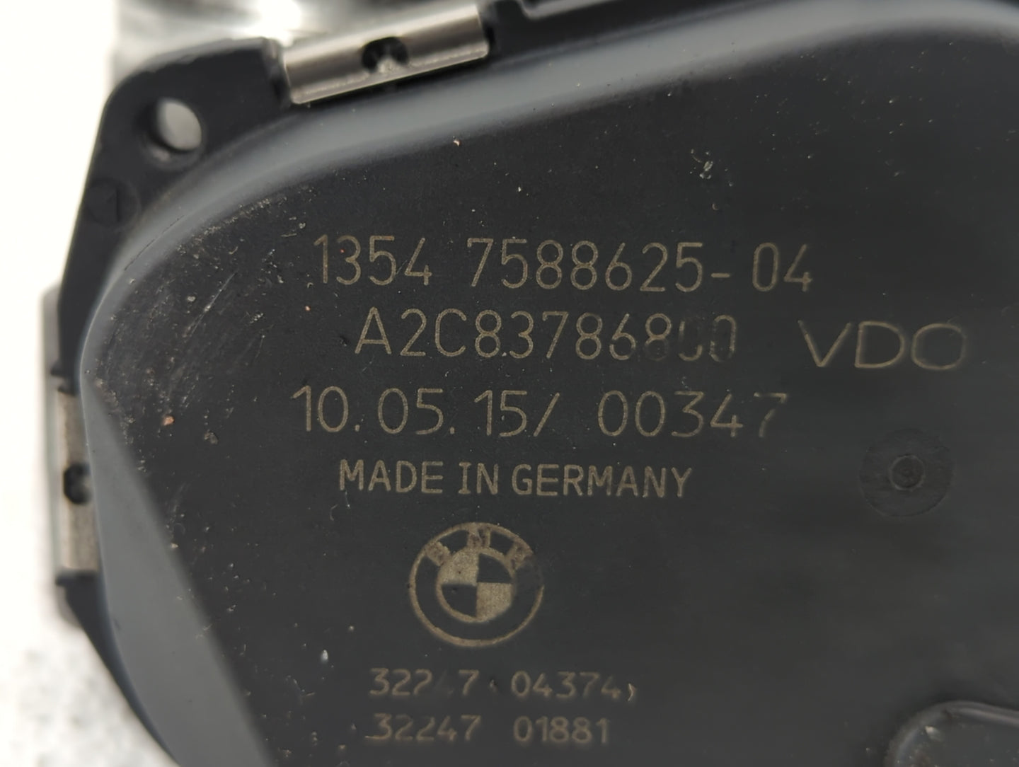 2012-2018 Bmw 320i Throttle Body P/N:1354 7588625-04 1354 7588625-03 Fits Fits 2012 2013 2014 2015 2016 2017 2018 OEM Used A