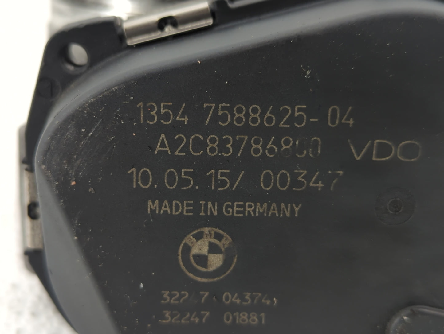 2012-2018 Bmw 320i Throttle Body P/N:1354 7588625-04 1354 7588625-03 Fits Fits 2012 2013 2014 2015 2016 2017 2018 OEM Used A