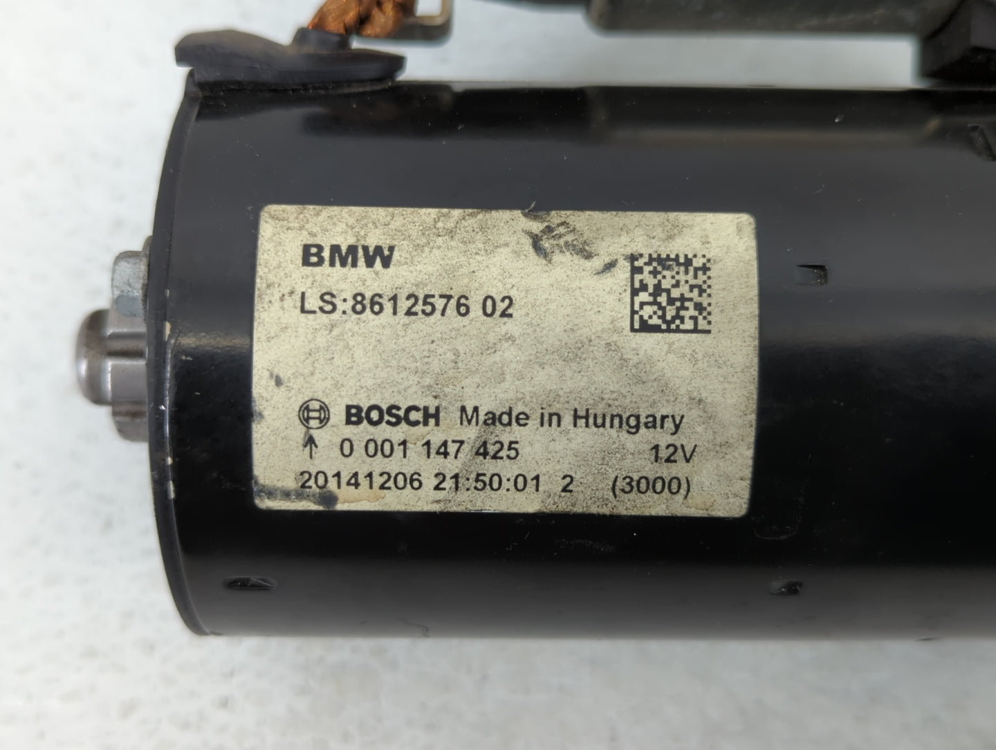2014-2018 Bmw 320i Car Starter Motor Solenoid OEM P/N:0 001 147 425 Fits Fits 2012 2013 2014 2015 2016 2017 2018 OEM Used Au
