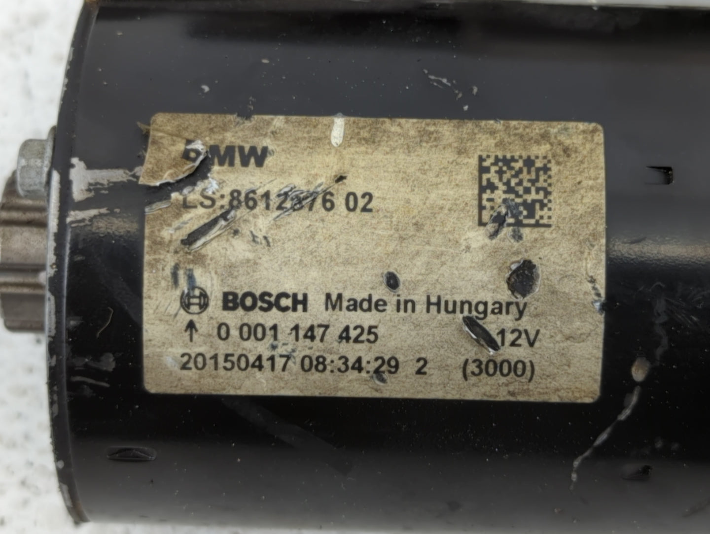 2014-2018 Bmw 320i Car Starter Motor Solenoid OEM P/N:0 001 147 425 Fits Fits 2012 2013 2014 2015 2016 2017 2018 OEM Used Au