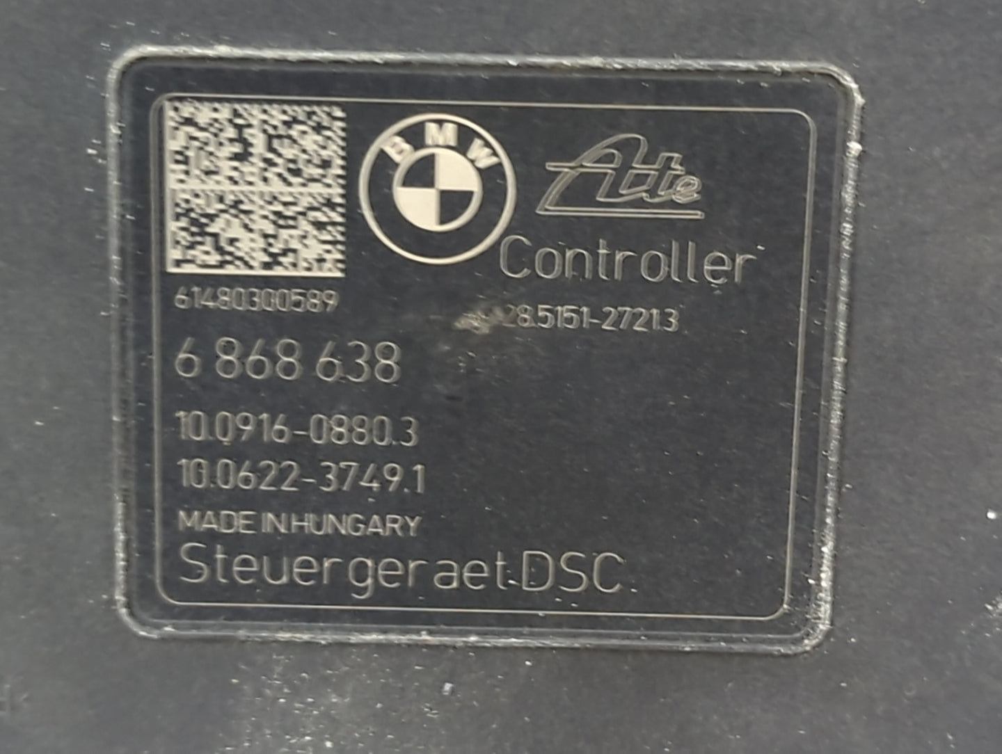 2014-2016 Bmw 328 ABS Pump Control Module Replacement P/N:3451-6868637-01 10.0220-0450.4 Fits OEM Used Auto Parts - Oemuseda