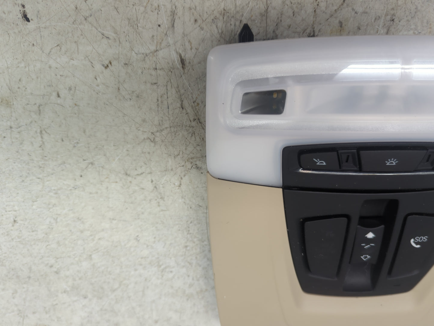 2015 Bmw 328 Overhead Roof Console Beige - Oemusedautoparts1.com