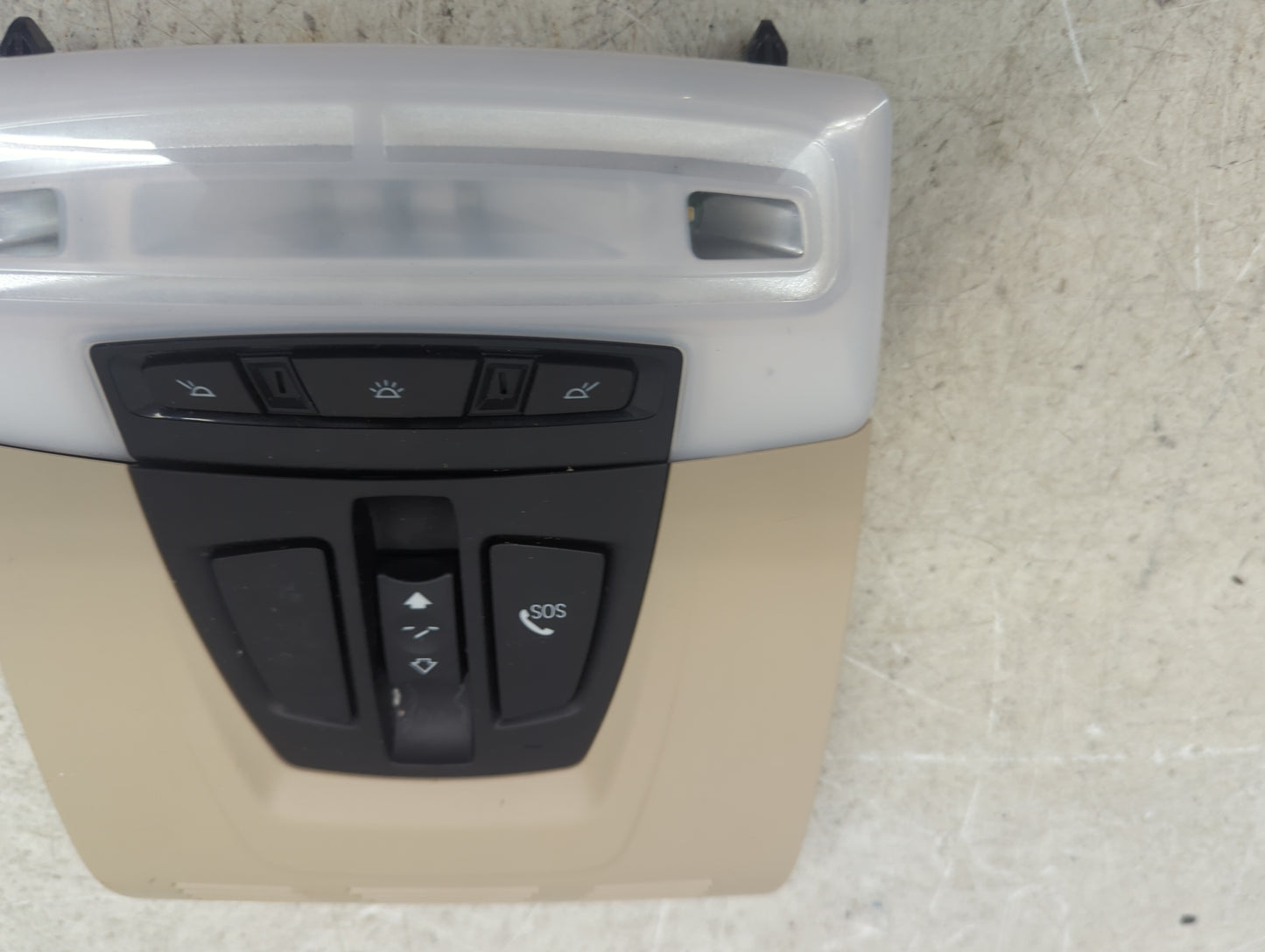 2015 Bmw 328 Overhead Roof Console Beige - Oemusedautoparts1.com