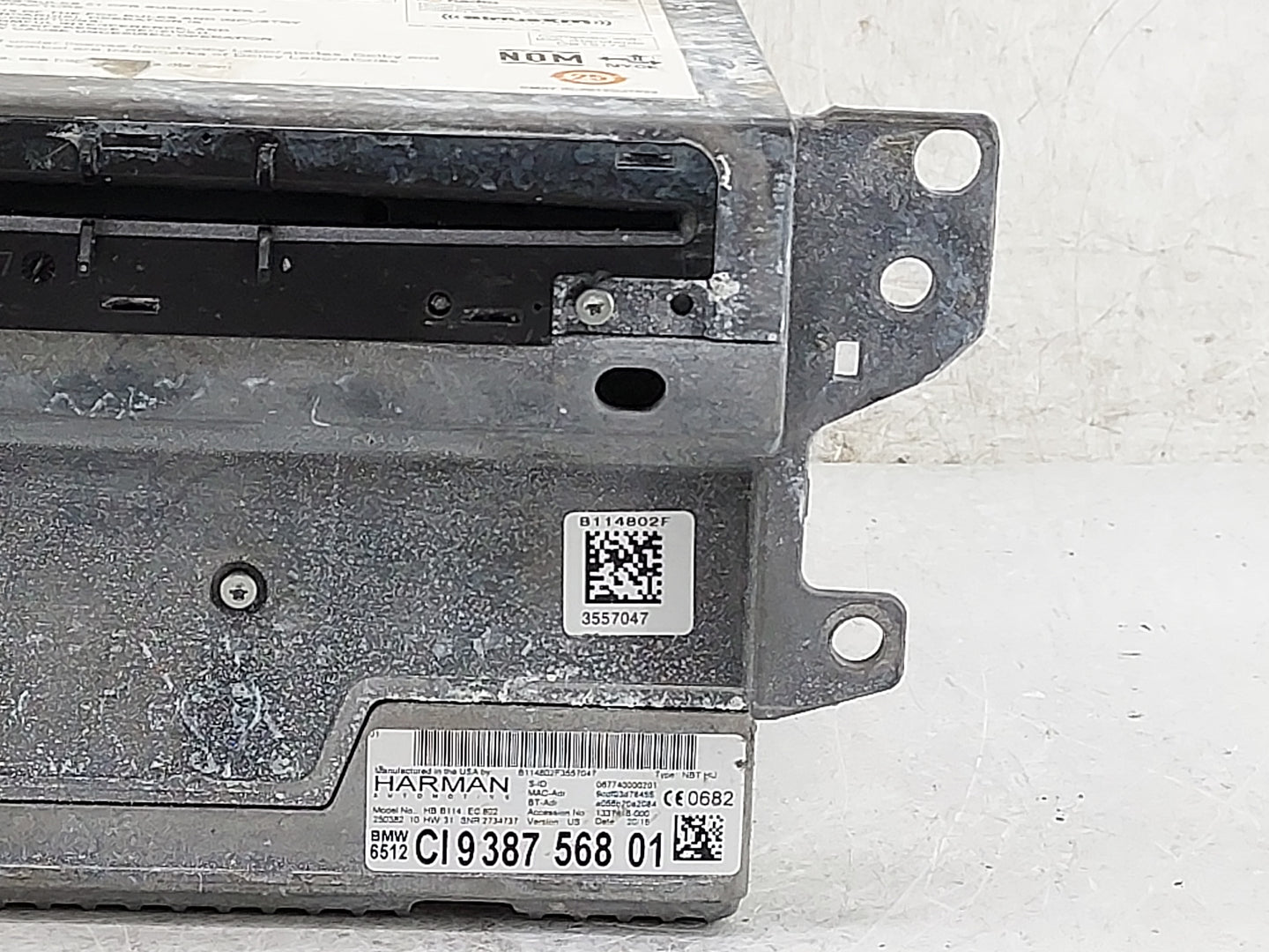 2014-2015 Bmw 328i Radio AM FM Cd Player Receiver Replacement P/N:65129350338 9387568, HBB114EC802 Fits Fits 2014 2015 2016 