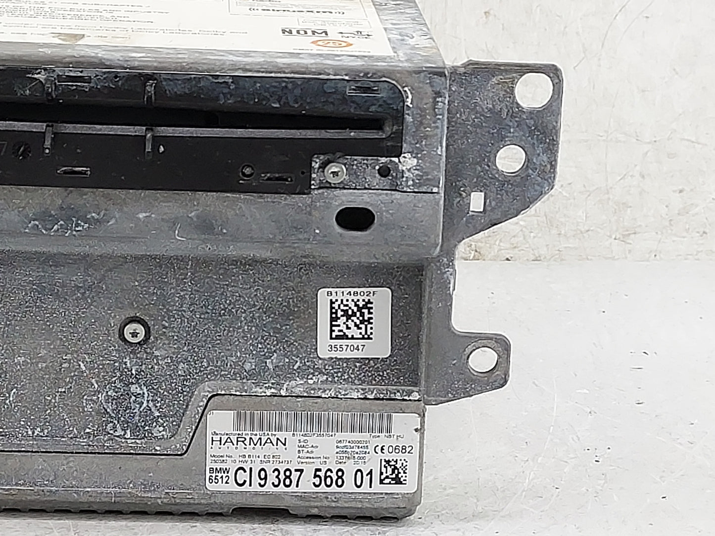 2014-2015 Bmw 328i Radio AM FM Cd Player Receiver Replacement P/N:65129350338 9387568, HBB114EC802 Fits Fits 2014 2015 2016 