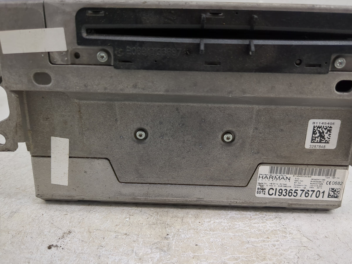 2012-2016 Bmw 328i Radio AM FM Cd Player Receiver Replacement P/N:HB B114 EC 540 B114540E3287848 Fits OEM Used Auto Parts - 