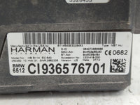 2014-2015 Bmw 328i Radio AM FM Cd Player Receiver Replacement P/N:CI936576701 Fits Fits 2014 2015 2016 OEM Used Auto Parts -