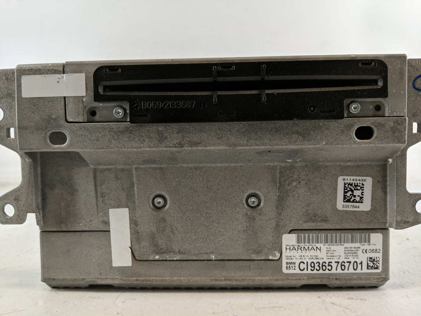 2014-2015 Bmw 328i Radio AM FM Cd Player Receiver Replacement P/N:CI936576701 Fits Fits 2014 2015 2016 OEM Used Auto Parts -