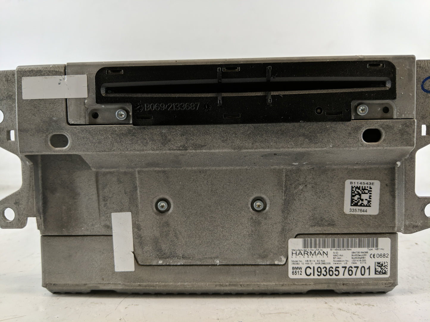 2014-2015 Bmw 328i Radio AM FM Cd Player Receiver Replacement P/N:CI936576701 Fits Fits 2014 2015 2016 OEM Used Auto Parts -