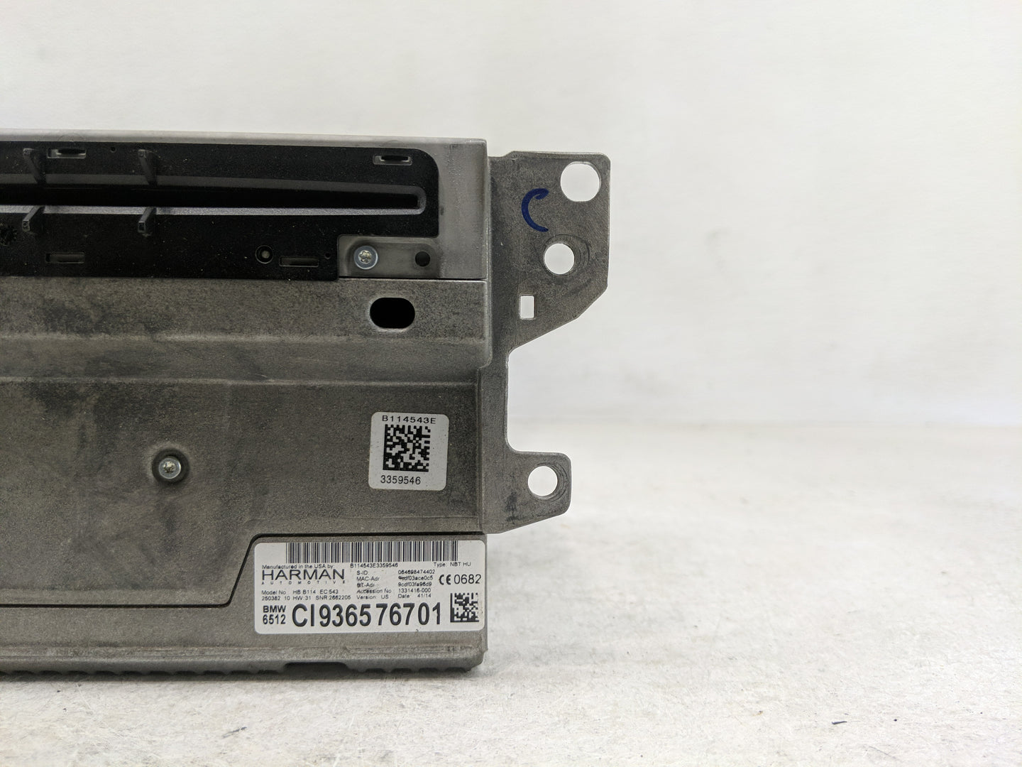 2015 Bmw 328i Radio AM FM Cd Player Receiver Replacement Fits OEM Used Auto Parts - Oemusedautoparts1.com