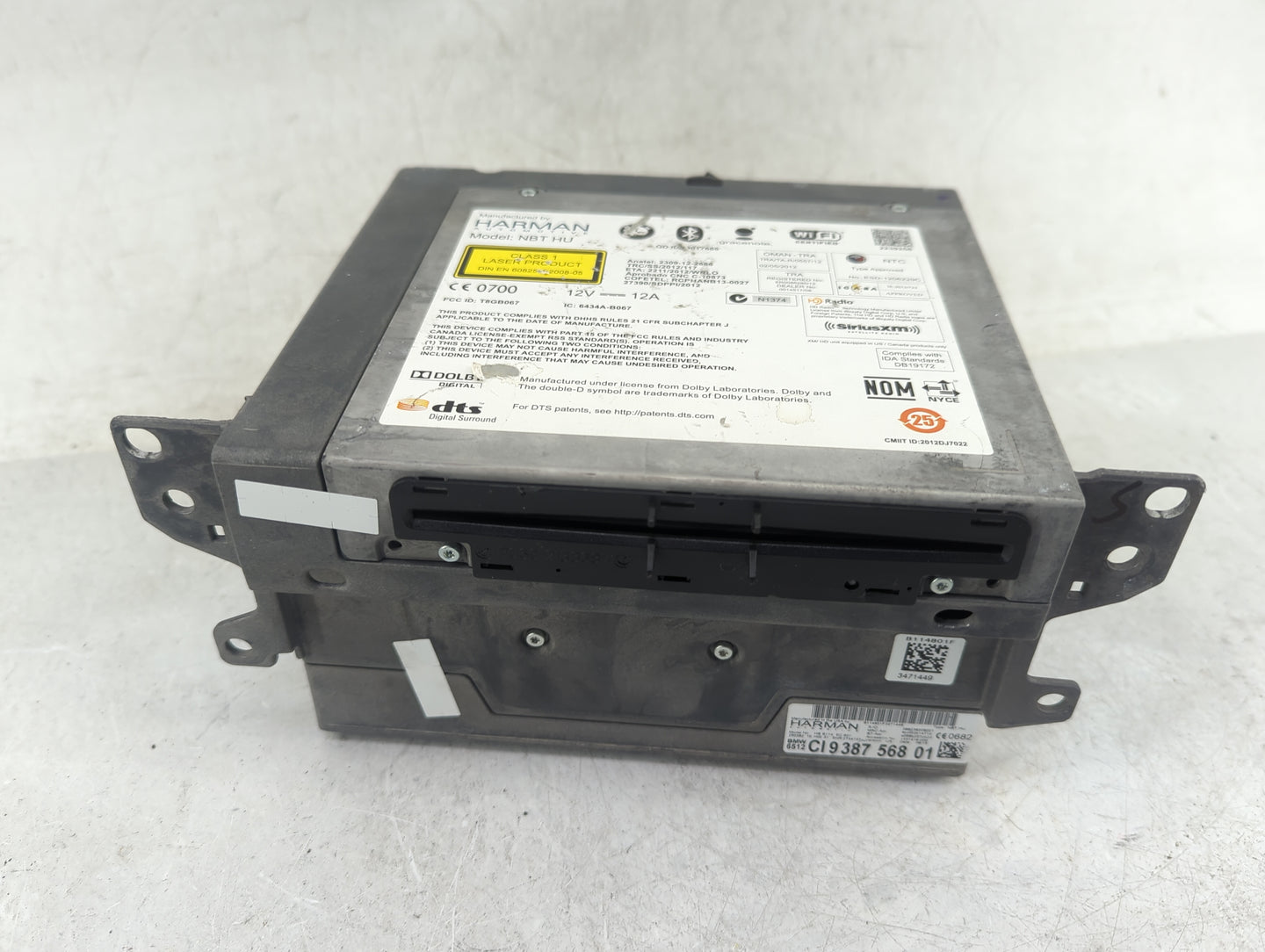 2012-2016 Bmw 328i Radio AM FM Cd Player Receiver Replacement P/N:NBT HU T8GB067, 6434A-B067 Fits Fits 2012 2013 2014 2015 2