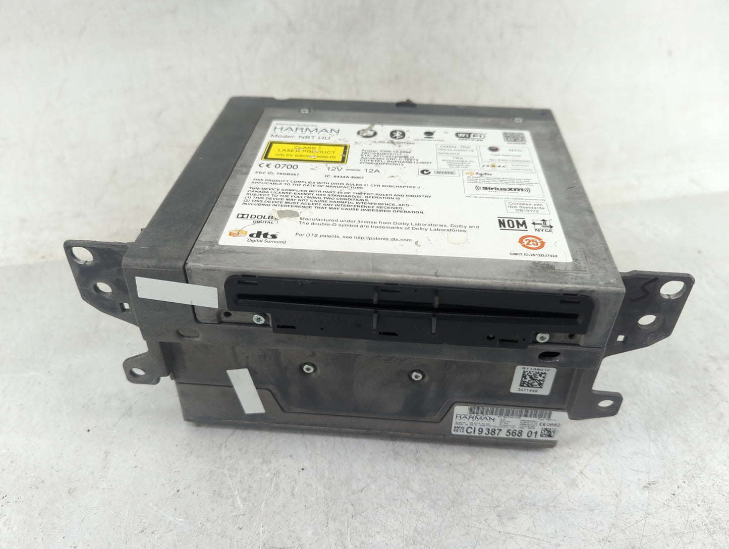 2012-2016 Bmw 328i Radio AM FM Cd Player Receiver Replacement P/N:NBT HU T8GB067, 6434A-B067 Fits Fits 2012 2013 2014 2015 2
