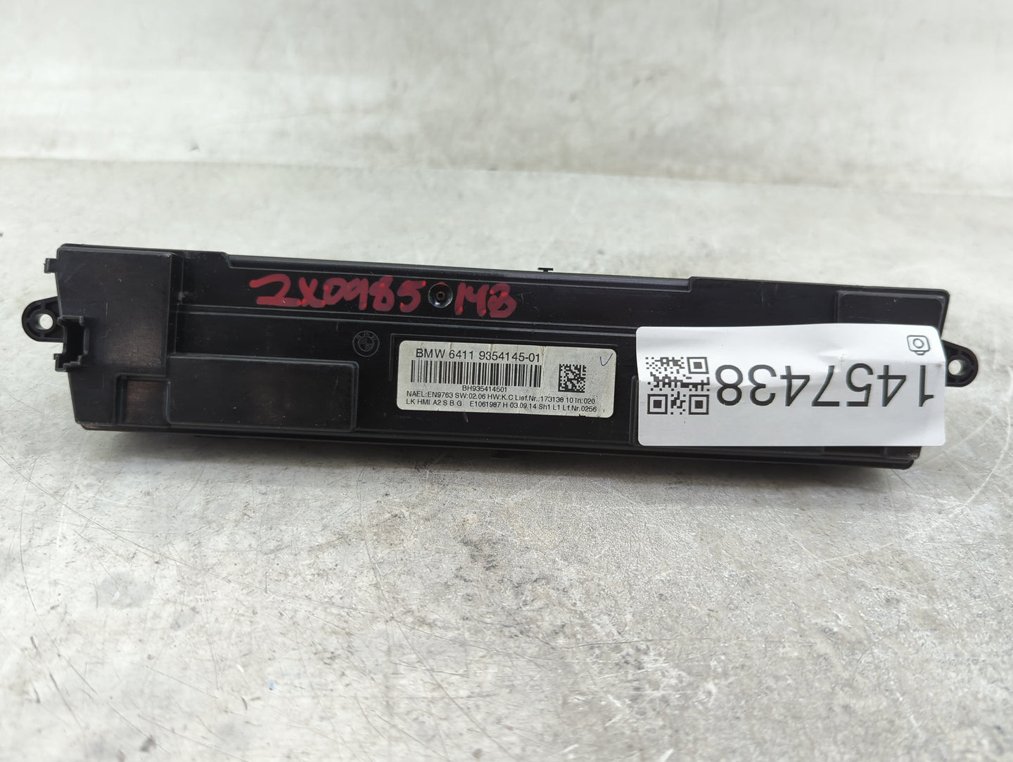 2014-2016 Bmw 328i Climate Control Module Temperature AC/Heater Replacement P/N:9354145-01 Fits OEM Used Auto Parts - Oemuse