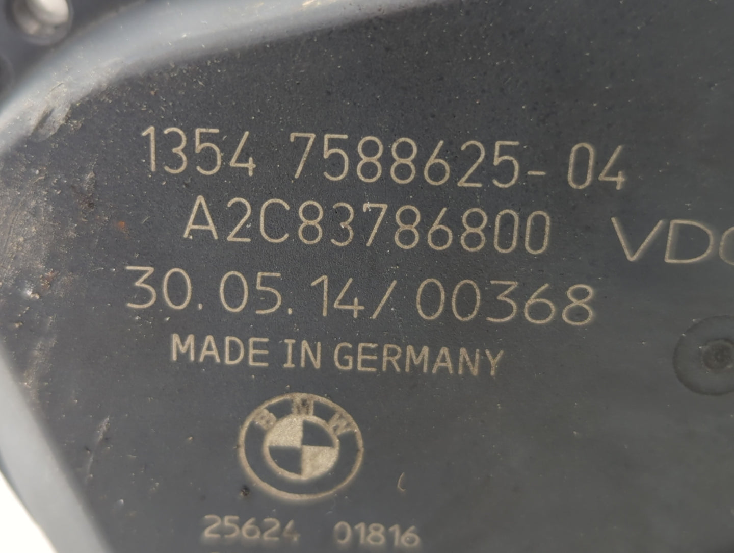 2012-2016 Bmw 328i Throttle Body P/N:1354 7588625-04 1354 7588625-03 Fits Fits 2012 2013 2014 2015 2016 2017 2018 OEM Used A