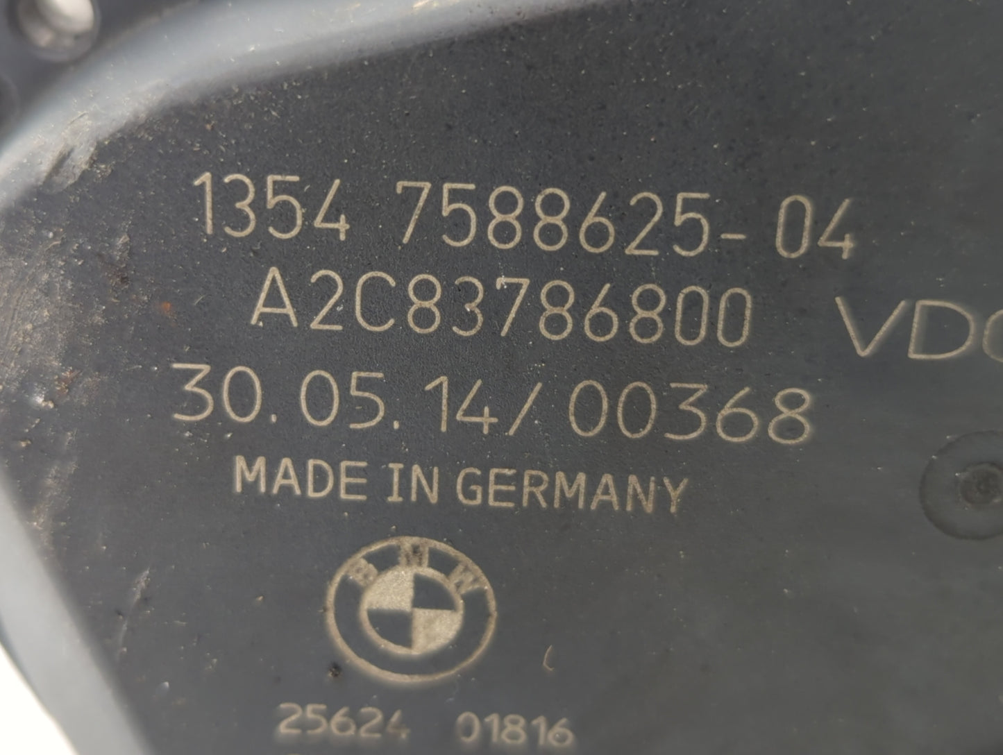 2012-2016 Bmw 328i Throttle Body P/N:1354 7588625-04 1354 7588625-03 Fits Fits 2012 2013 2014 2015 2016 2017 2018 OEM Used A