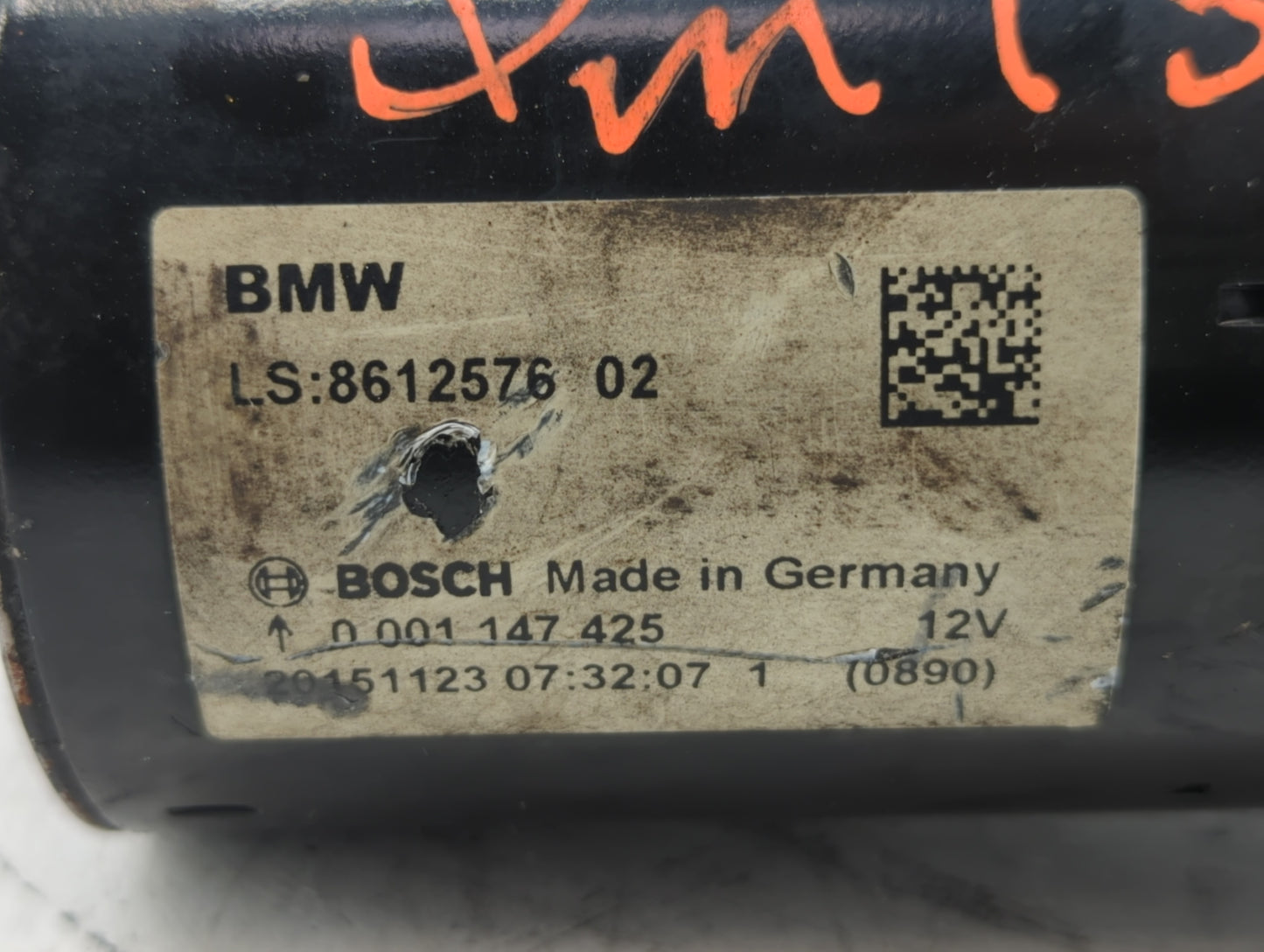 2013-2016 Bmw 328i Car Starter Motor Solenoid OEM P/N:8612576 02 Fits Fits 2012 2013 2014 2015 2016 2017 2018 OEM Used Auto 