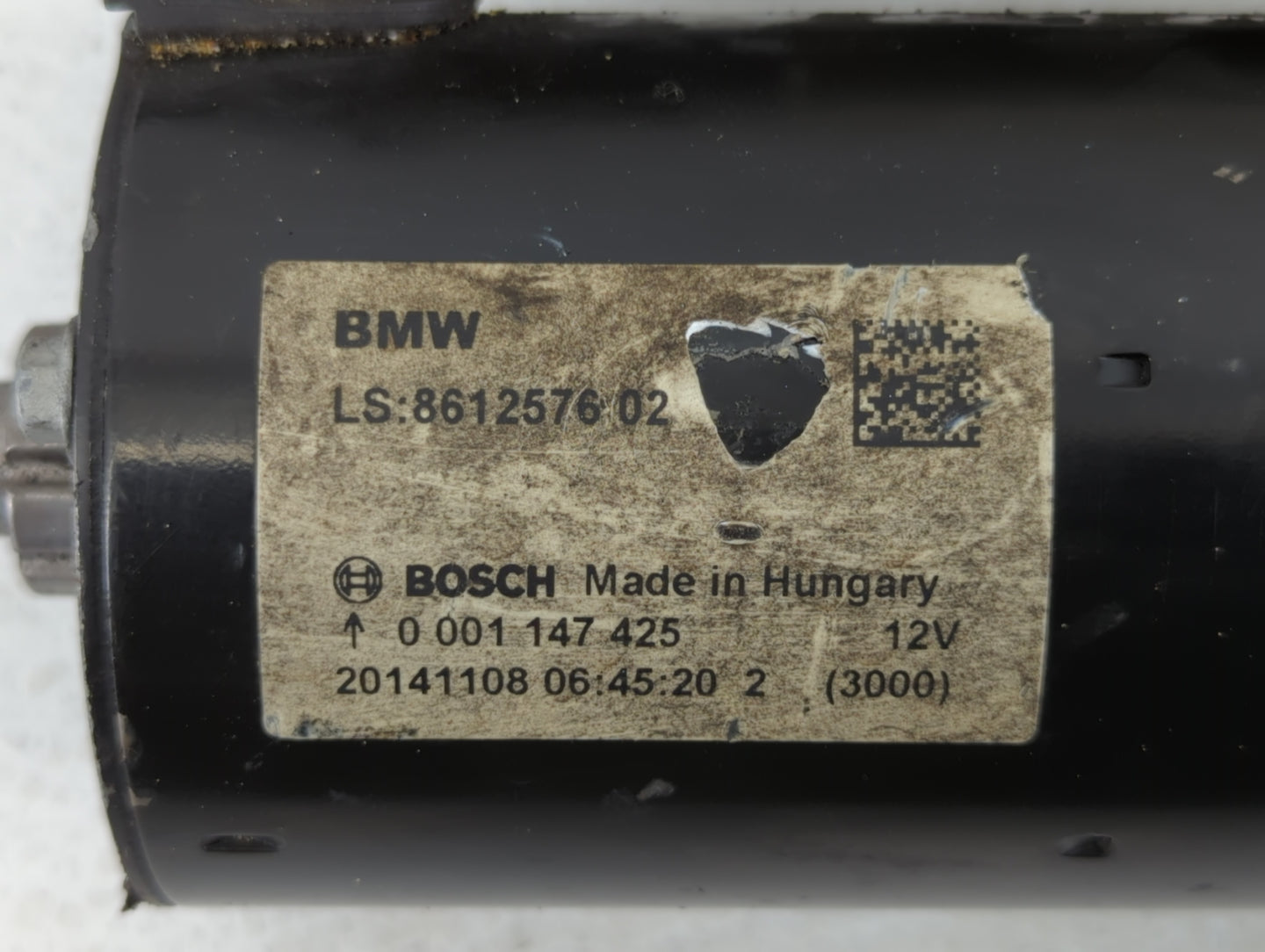 2013-2016 Bmw 328i Car Starter Motor Solenoid OEM P/N:0 001 147 425 Fits Fits 2012 2013 2014 2015 2016 2017 2018 OEM Used Au