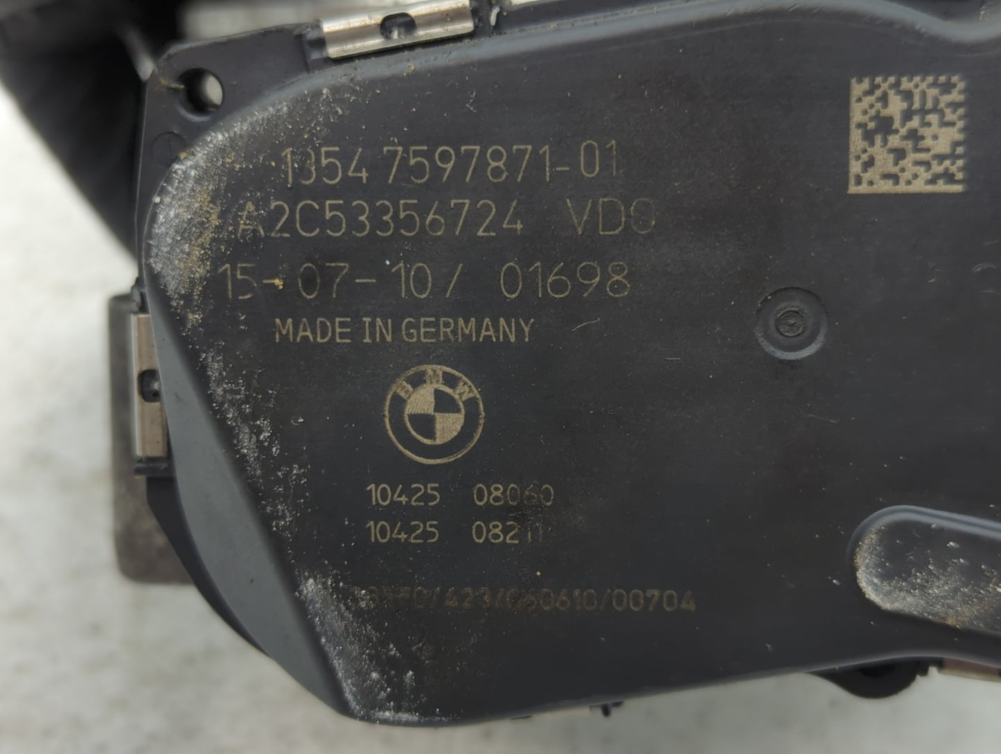 2011-2015 Bmw 335i Throttle Body P/N:7597871 A2C53356724 Fits Fits 2010 2011 2012 2013 2014 2015 2016 2017 2018 2019 2020 OE