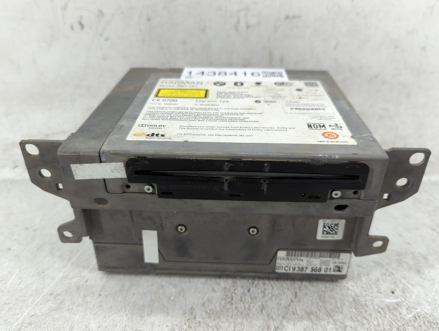 2015 Bmw 428i Radio AM FM Cd Player Receiver Replacement P/N:B017665 C19387568, 9387568, T8GB067, 6434A-B067 Fits Fits 2014 