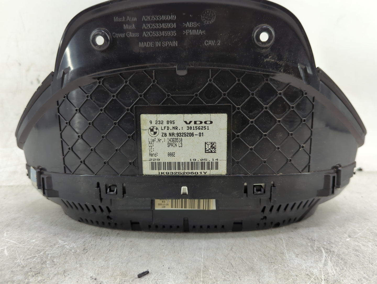 2014-2016 Bmw 428i Instrument Cluster Speedometer Gauges P/N:9232895 9325206-01 Miles:158K Fits OEM Used Auto Parts - Oemuse