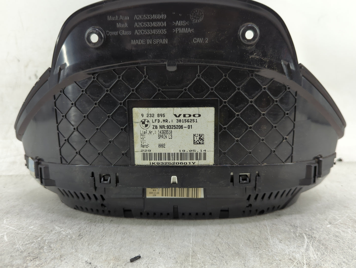 2014-2016 Bmw 428i Instrument Cluster Speedometer Gauges P/N:9232895 9325206-01 Miles:158K Fits OEM Used Auto Parts - Oemuse