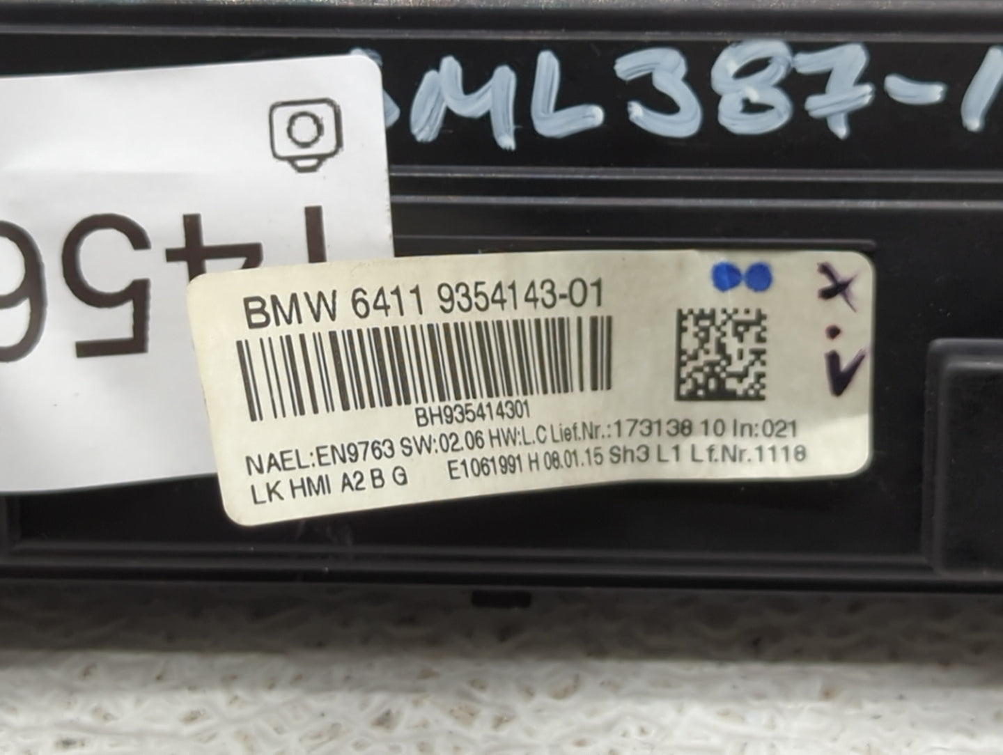 2014-2015 Bmw 428i Climate Control Module Temperature AC/Heater Replacement P/N:9354143-01 Fits Fits 2014 2015 2016 OEM Used