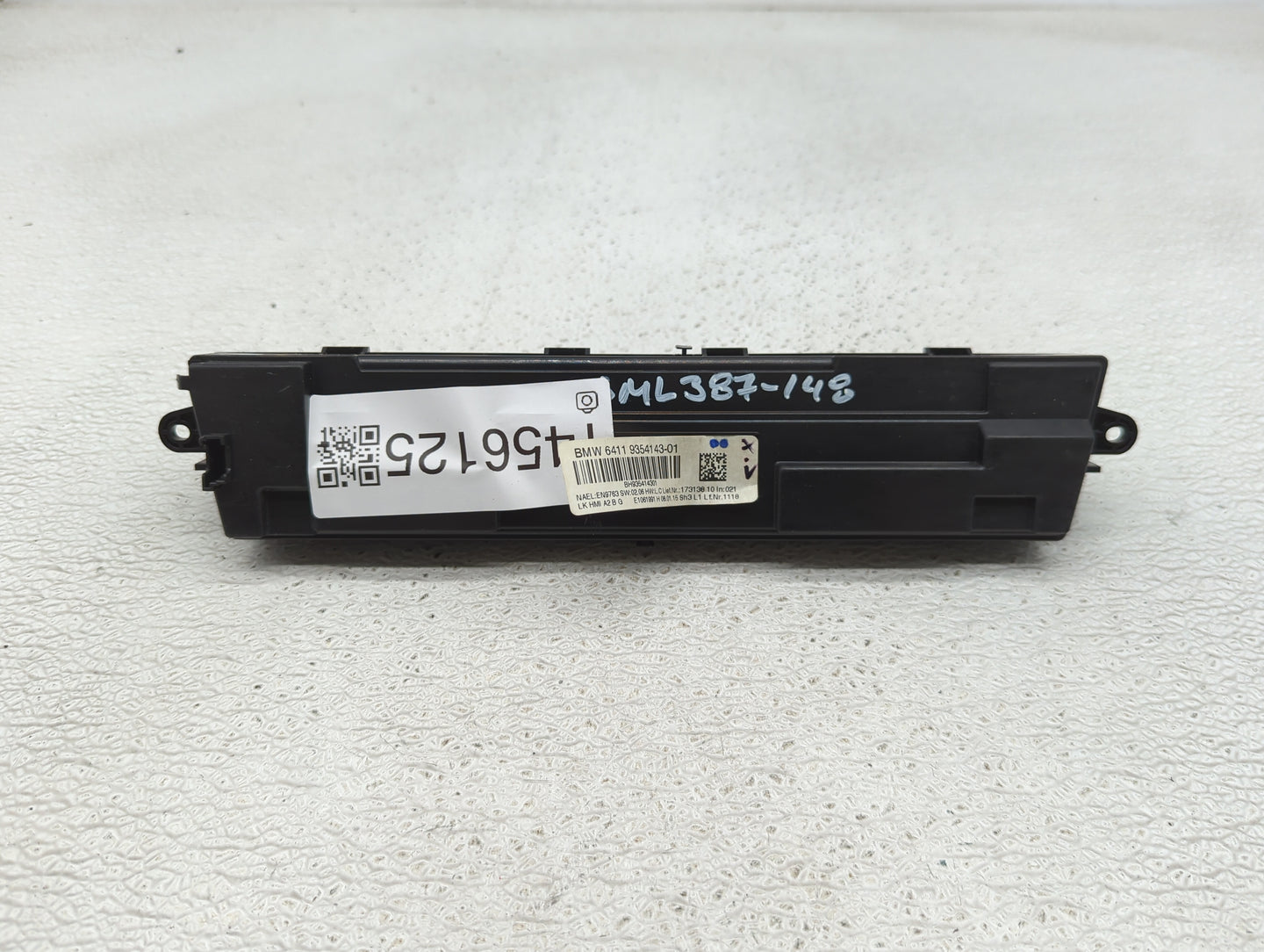 2014-2015 Bmw 428i Climate Control Module Temperature AC/Heater Replacement P/N:9354143-01 Fits Fits 2014 2015 2016 OEM Used