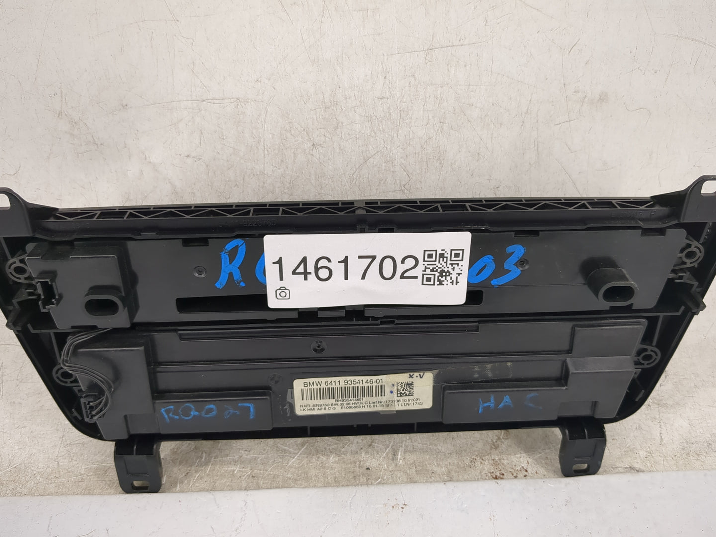 2015-2016 Bmw 428i Climate Control Module Temperature AC/Heater Replacement P/N:9354146-01 Fits OEM Used Auto Parts - Oemuse