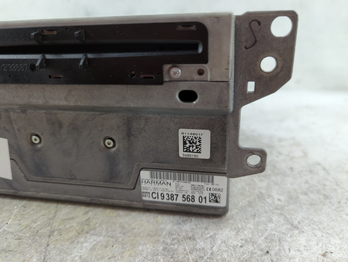 2015 Bmw 428i Radio AM FM Cd Player Receiver Replacement P/N:CI 9387 568 01 HB B114 EC 801, B114801F Fits OEM Used Auto Part