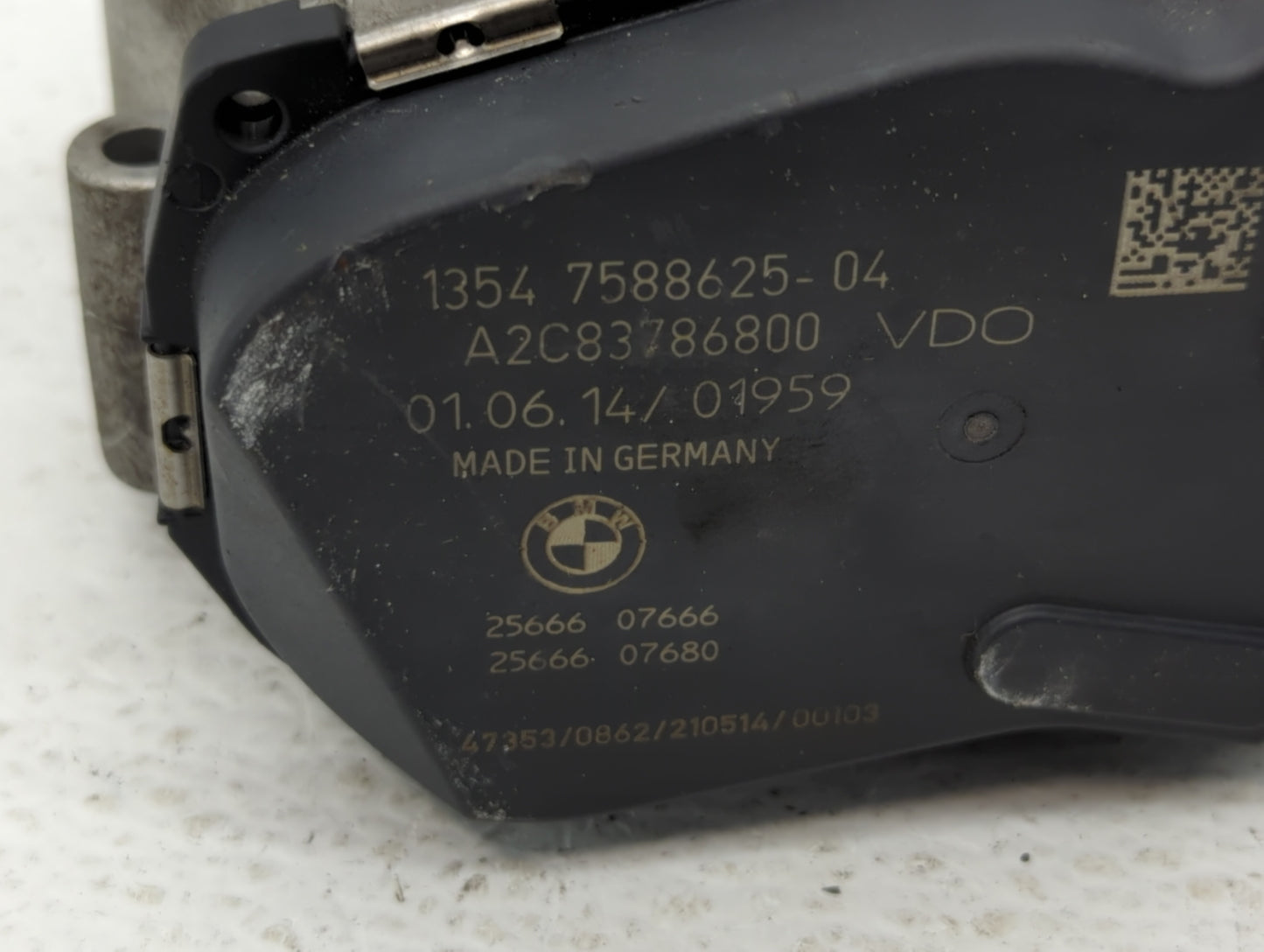 2014-2016 Bmw 428i Throttle Body P/N:1354 7588625-04 1354 7588625-03 Fits Fits 2012 2013 2014 2015 2016 2017 2018 OEM Used A