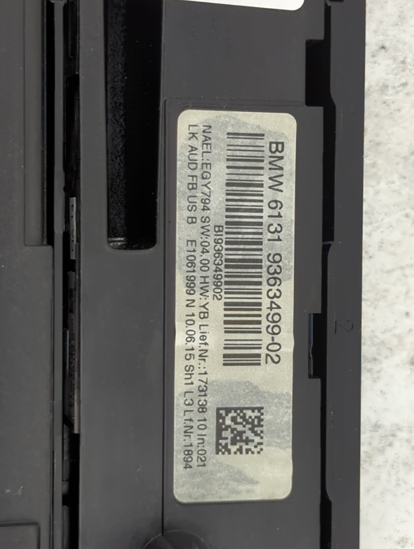 2015-2016 Bmw 435i Climate Control Module Temperature AC/Heater Replacement P/N:61319363499-02 9363499902 Fits OEM Used Auto