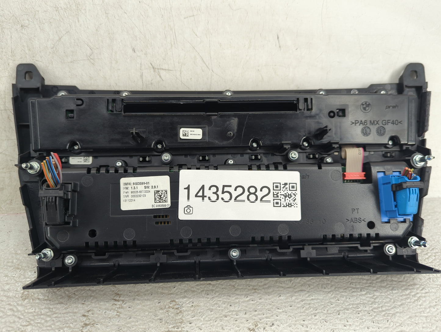 2011-2016 Bmw 528 Climate Control Module Temperature AC/Heater Replacement P/N:9353599-01 9353599 Fits OEM Used Auto Parts -