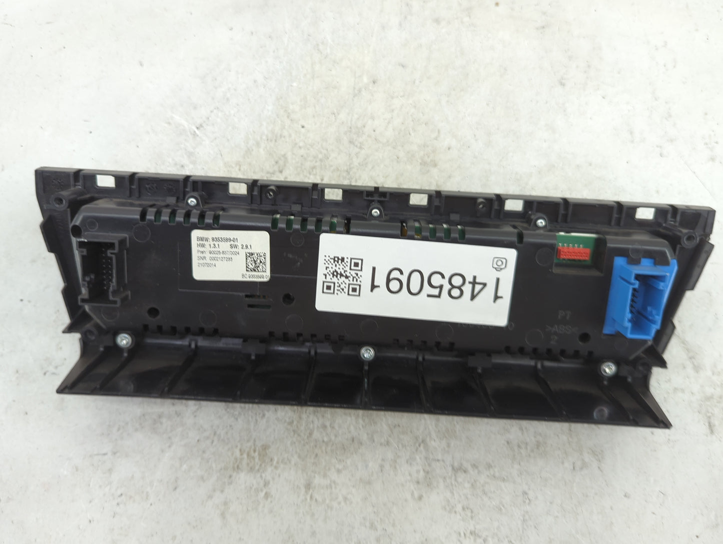 2011-2016 Bmw 528 Climate Control Module Temperature AC/Heater Replacement P/N:9353599-01 90025-637/0024 Fits OEM Used Auto 