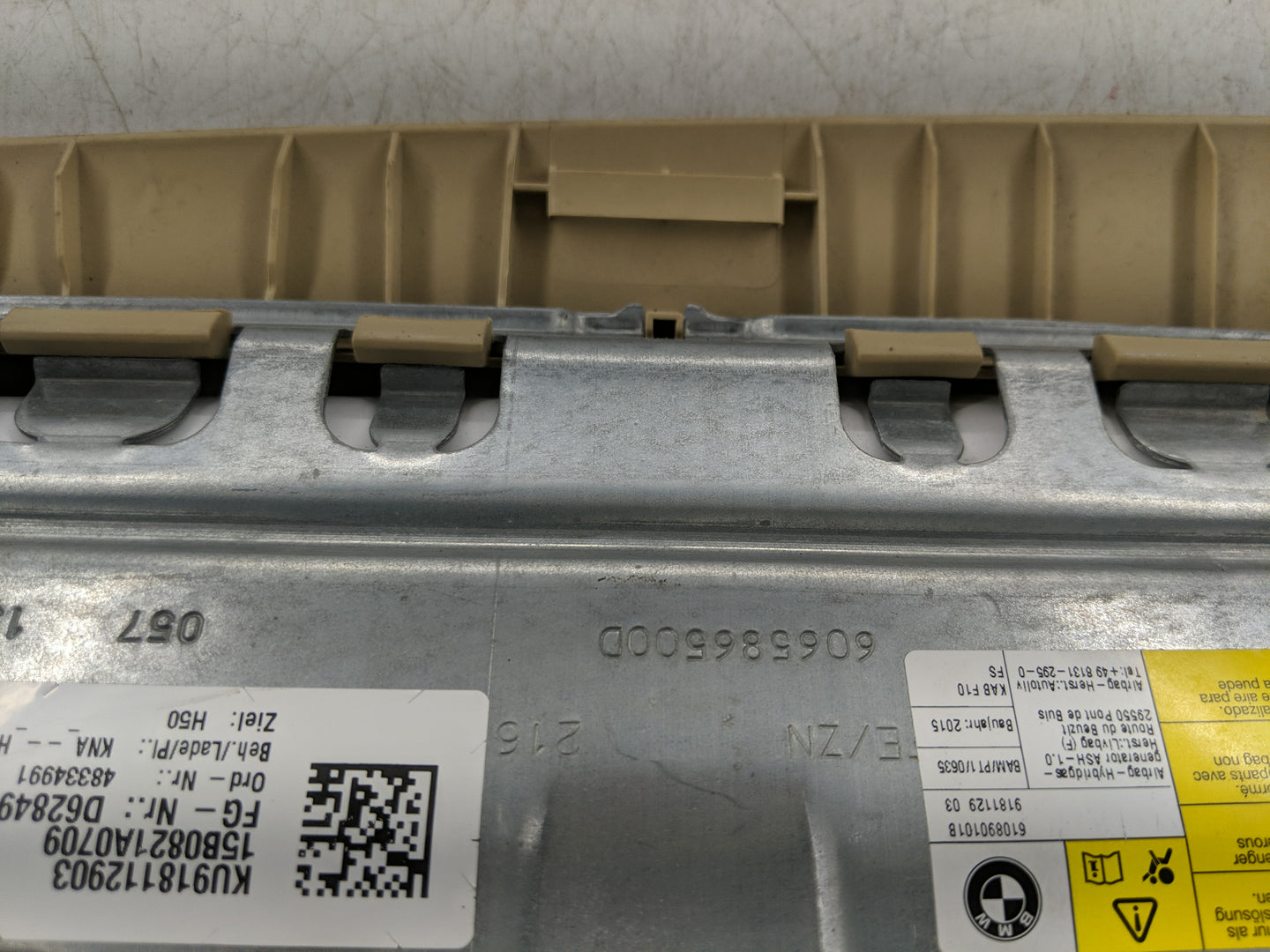 2015 Bmw 528i Air Bag Passenger Right Dashboard OEM Fits OEM Used Auto Parts - Oemusedautoparts1.com