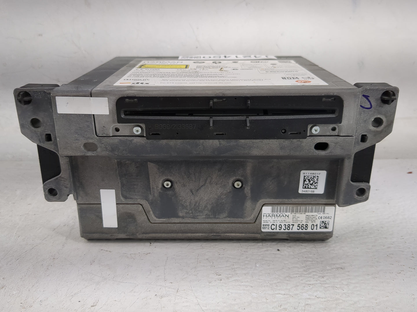 2014-2016 Bmw 528i Radio AM FM Cd Player Receiver Replacement Fits Fits 2014 2015 2016 2017 OEM Used Auto Parts - Oemusedaut