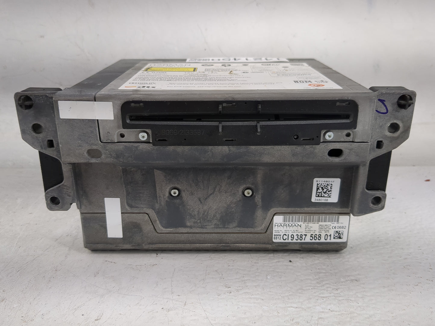 2014-2016 Bmw 528i Radio AM FM Cd Player Receiver Replacement Fits Fits 2014 2015 2016 2017 OEM Used Auto Parts - Oemusedaut