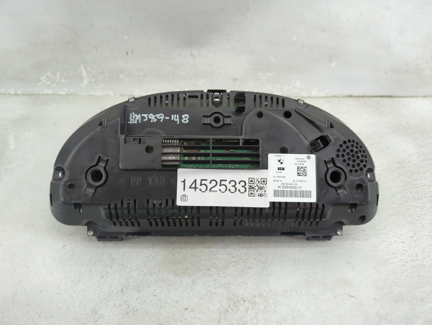 2014-2016 Bmw 528i Instrument Cluster Speedometer Gauges P/N:176494-11 20214648 Miles:40K Fits Fits 2014 2015 2016 2017 OEM 