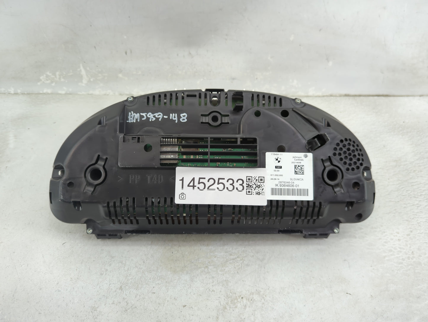 2014-2016 Bmw 528i Instrument Cluster Speedometer Gauges P/N:176494-11 20214648 Miles:40K Fits Fits 2014 2015 2016 2017 OEM 