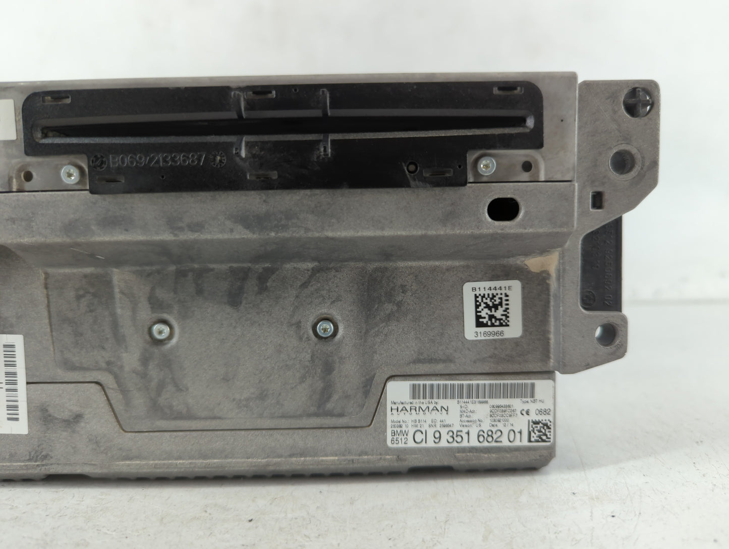 2015 Bmw 528i Radio AM FM Cd Player Receiver Replacement P/N:CI 9 351 682 01 Fits OEM Used Auto Parts - Oemusedautoparts1.co