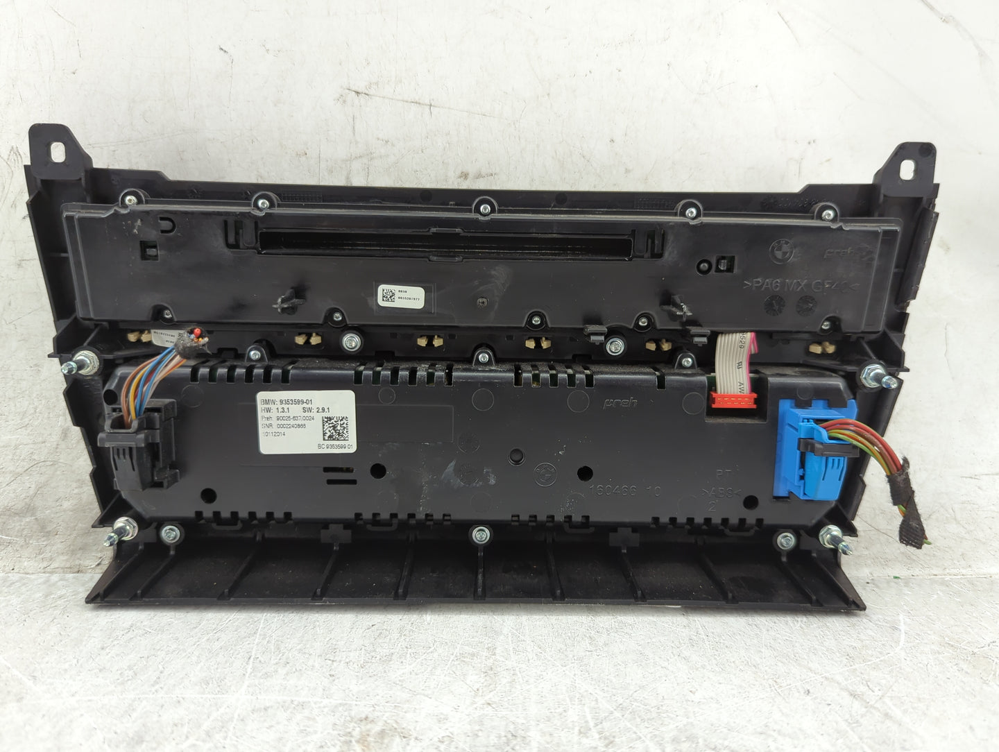 2015 Bmw 535i Radio AM FM Cd Player Receiver Replacement P/N:9353599-01 90025-637/0024 Fits Fits 2014 2016 OEM Used Auto Par