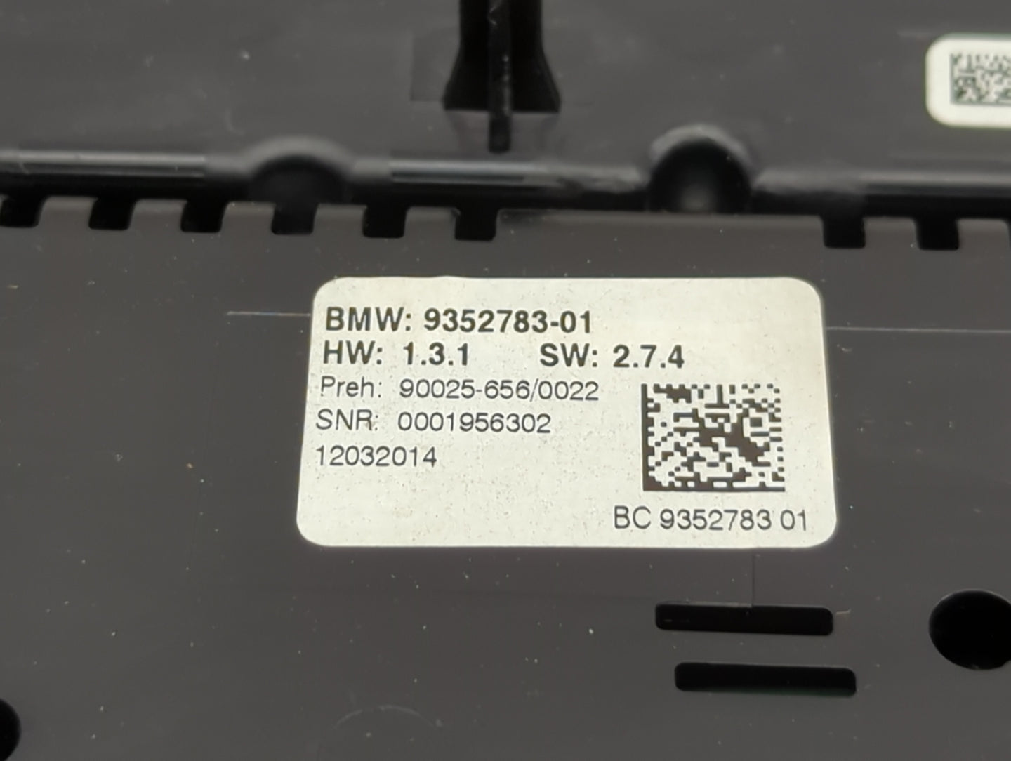 2012-2018 Bmw 640i Climate Control Module Temperature AC/Heater Replacement P/N:9352783-01 Fits OEM Used Auto Parts - Oemuse