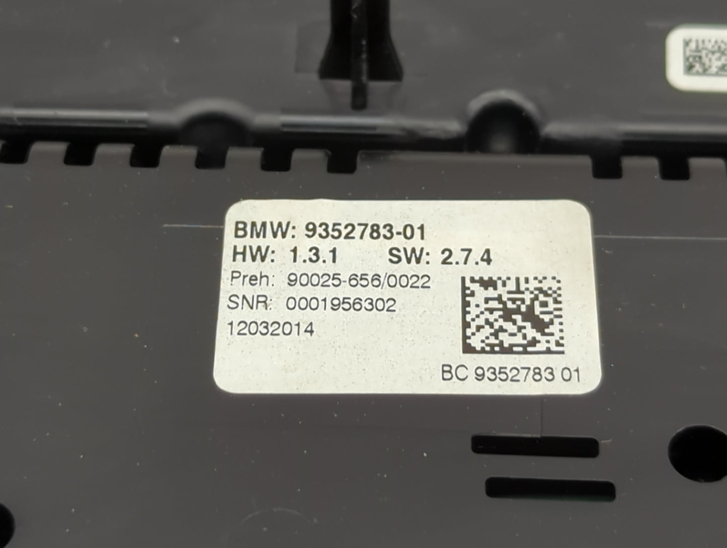 2012-2018 Bmw 640i Climate Control Module Temperature AC/Heater Replacement P/N:9352783-01 Fits OEM Used Auto Parts - Oemuse